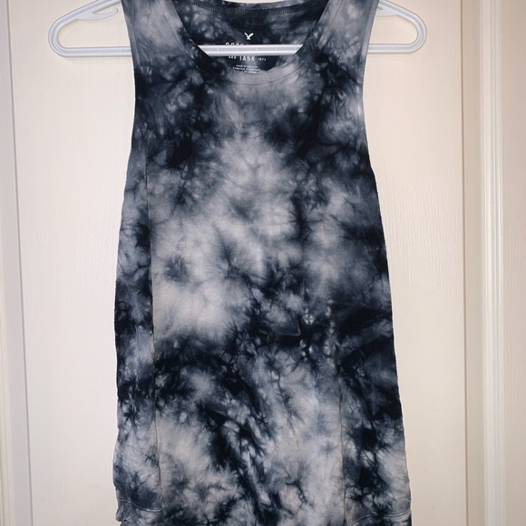 American Eagle Soft N Sexy muscle tank in blue tie-dye - Picture 3 of 4